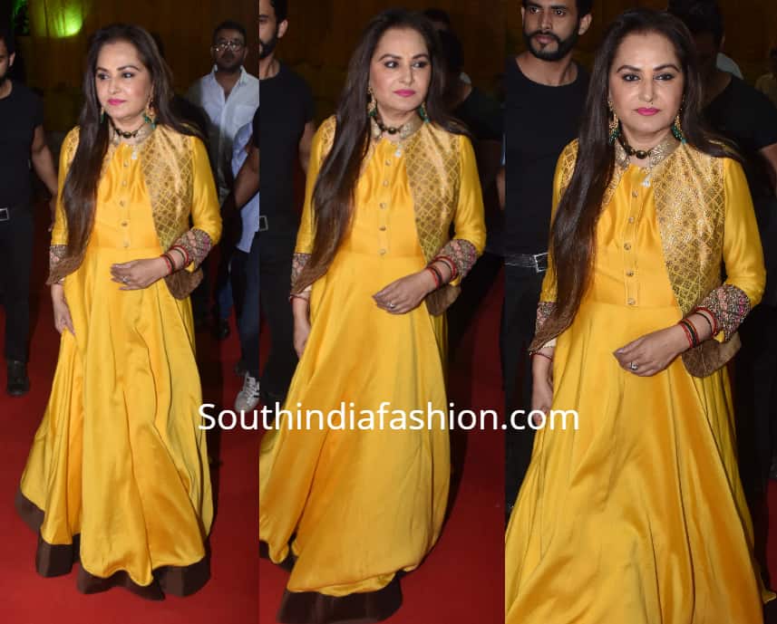 jaya pradha yellow anarkali