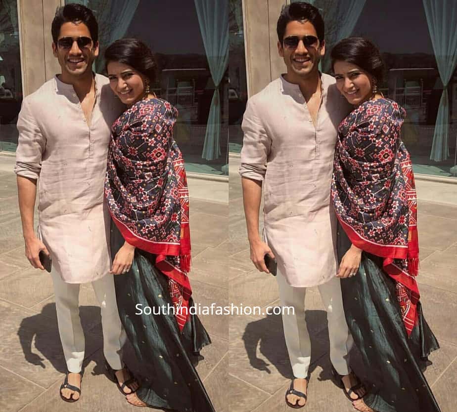 naga chaitanya and samantha at venkatesh daughter wedding