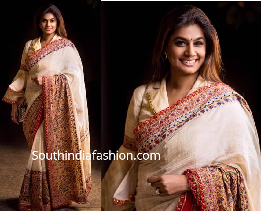 pinky reddy in abu jani sandeep khosla saree