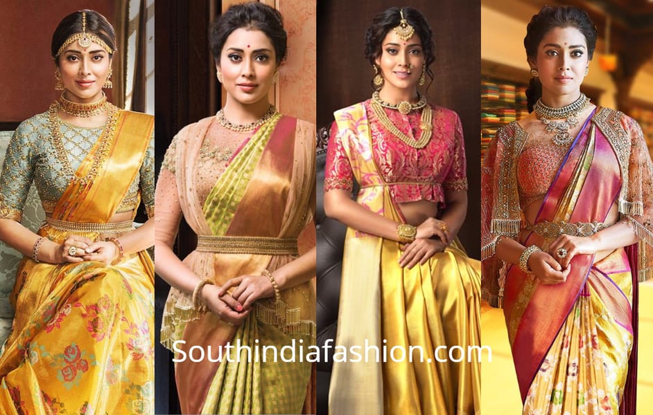 shriya saran in vrk silks sarees and designer blouses