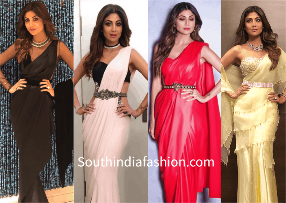 Shilpa Shetty’s Way of Wearing Saree with a Twist of Fusion