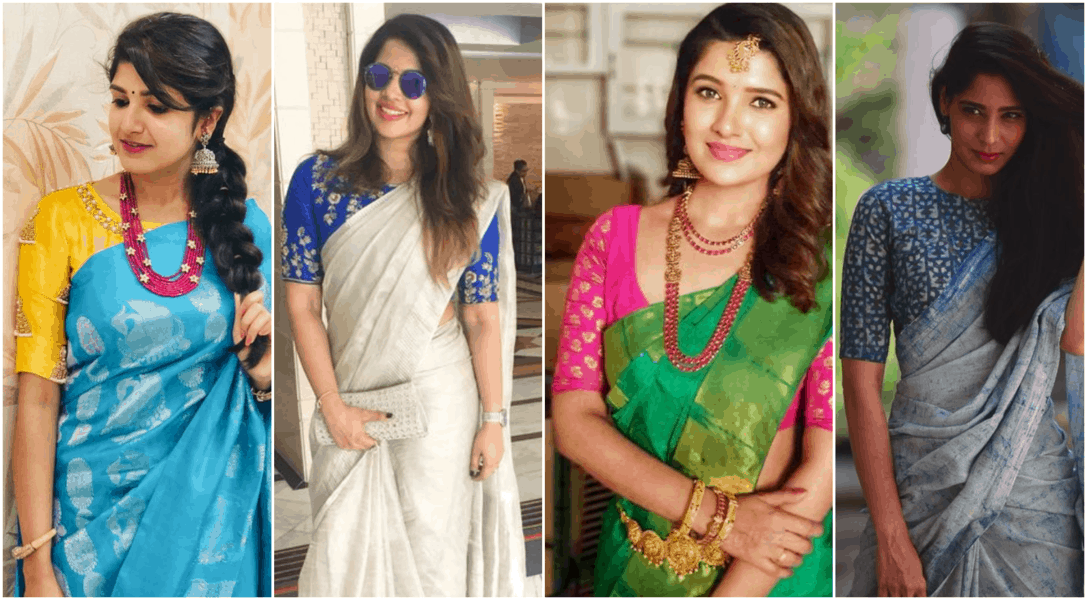 Mix and Match your Blouse with Sarees