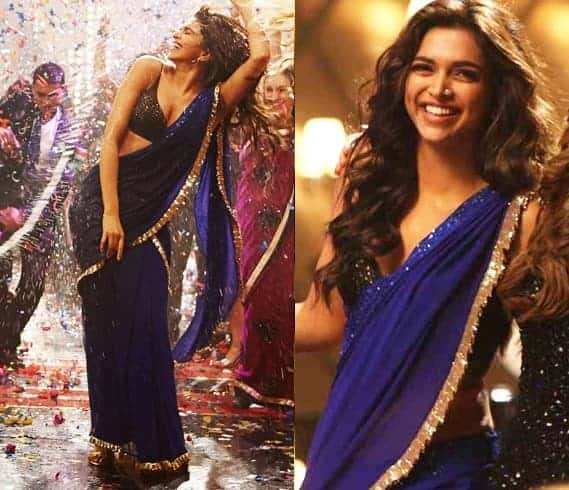 Deepika-Padukone yjhd naina blue saree