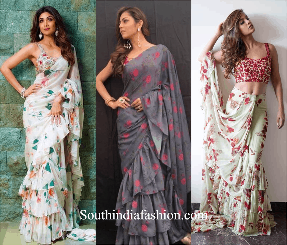 Ruffle Saree to Elevate your Fashion Quotient