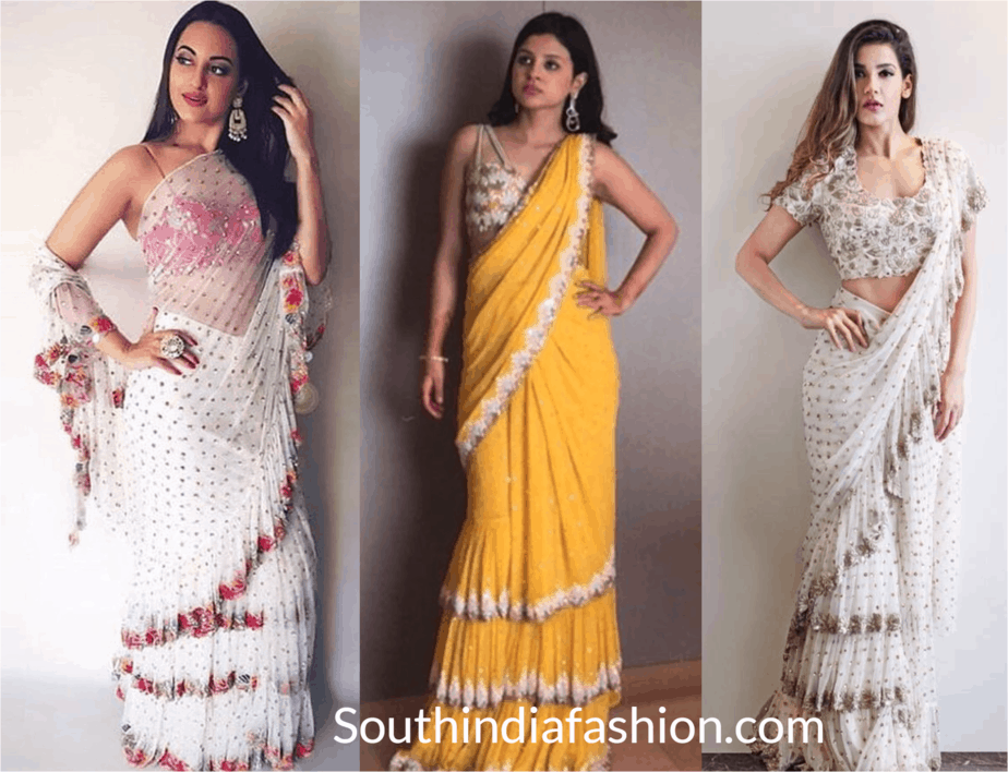 Ruffle Saree to Elevate your Fashion Quotient