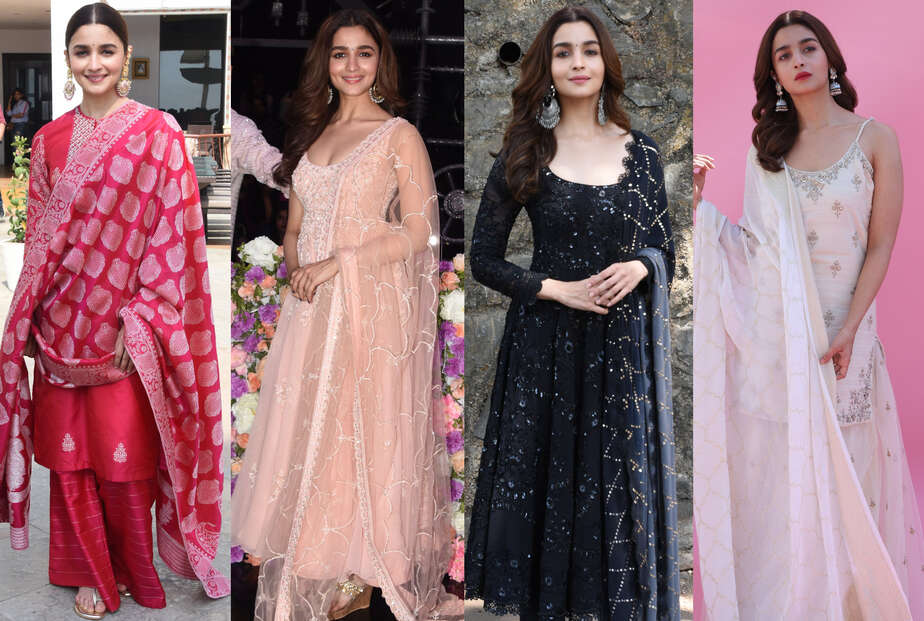 Alia Bhatt Serves Bridesmaid Fashion in Rani Pink Suit