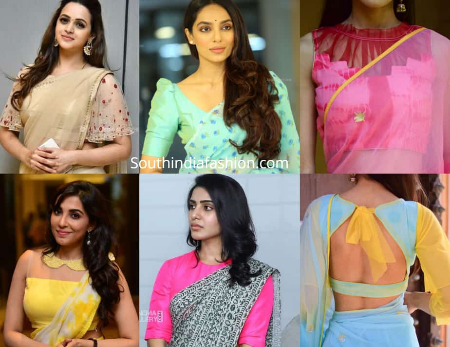 Wonderlijk Chiffon Saree Blouse Designs | 25 Latest Blouse Designs For 2019 QS-47