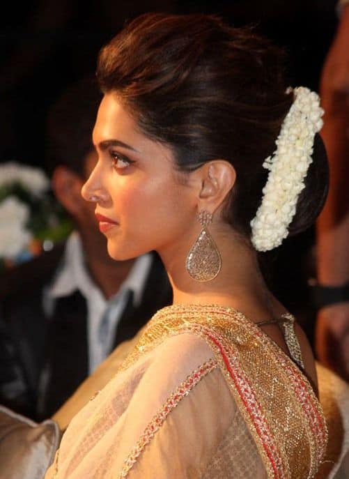 Deepika Padukone Hairstyles With Sarees - Style Inspiration!