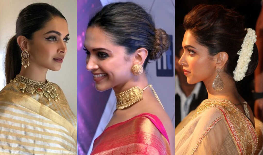 Hairstyles For Sarees Seen On Alia, Deepika, Katrina, Kareena, Janhvi