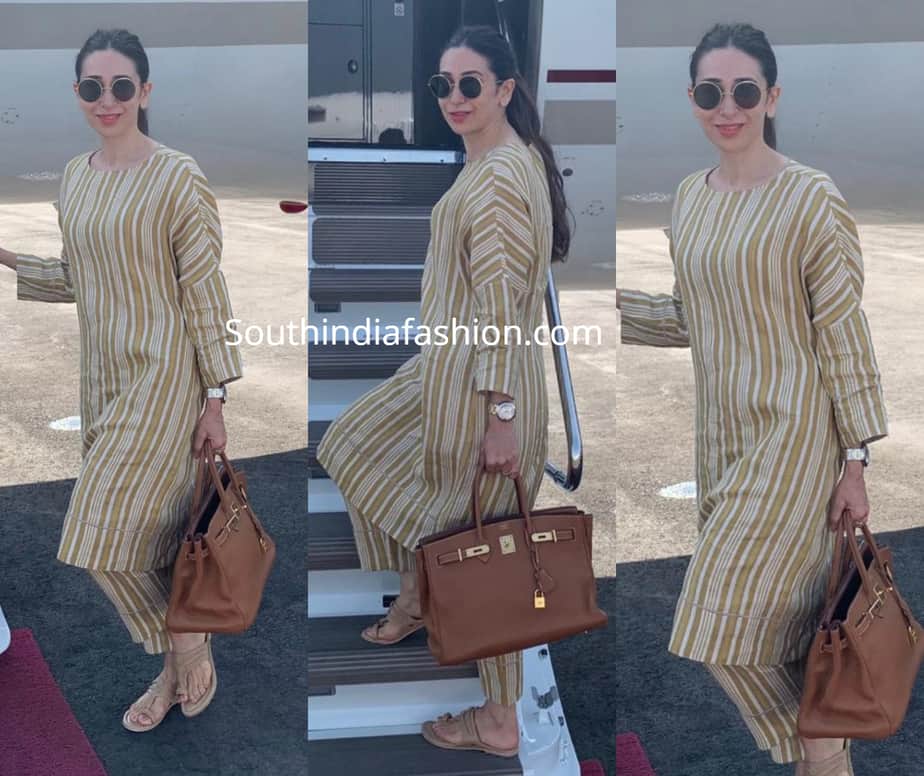 karisma kapoor in anavila kurta pants