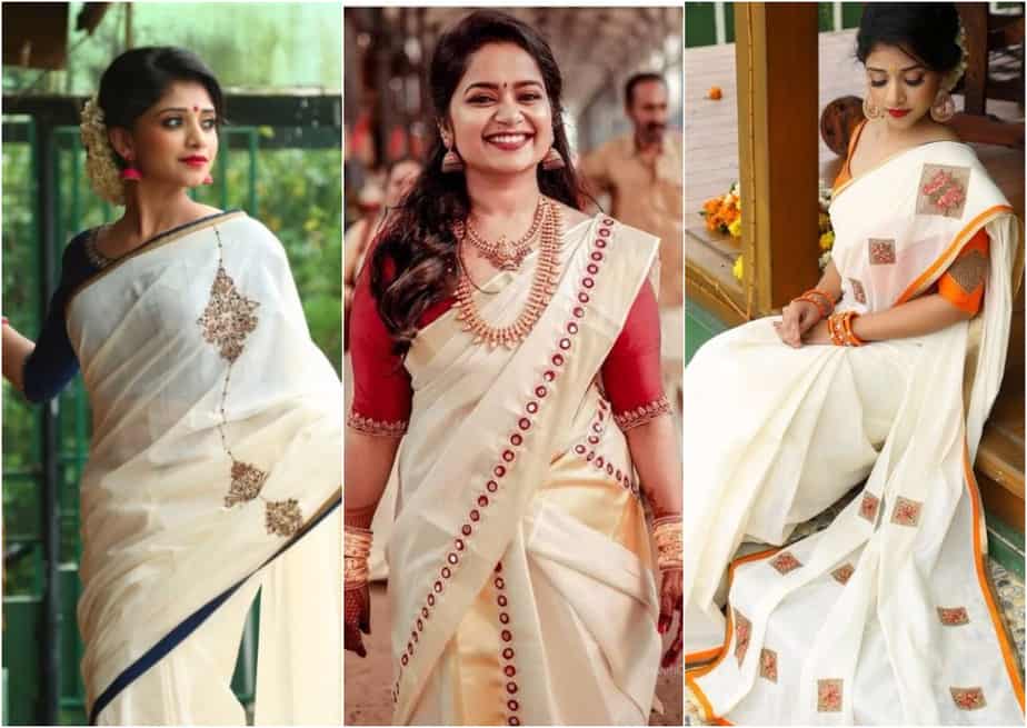 Off-White Sarees That You can Style in Simple Ways