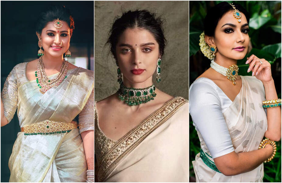 Off-White Sarees That You can Style in Simple Ways