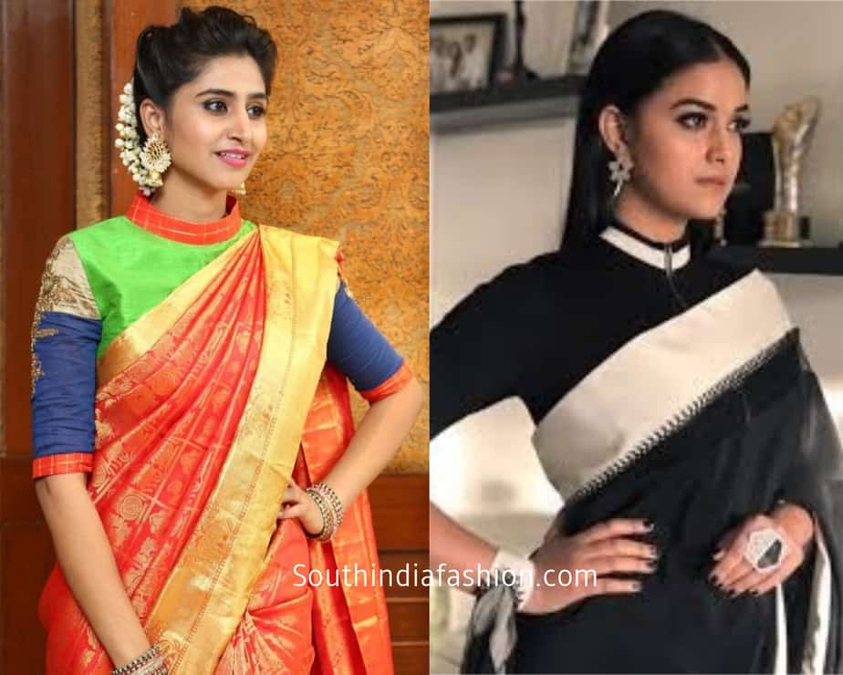 13 Incredible Collar Blouse Designs You Can Wear With Any Saree • Keep ...