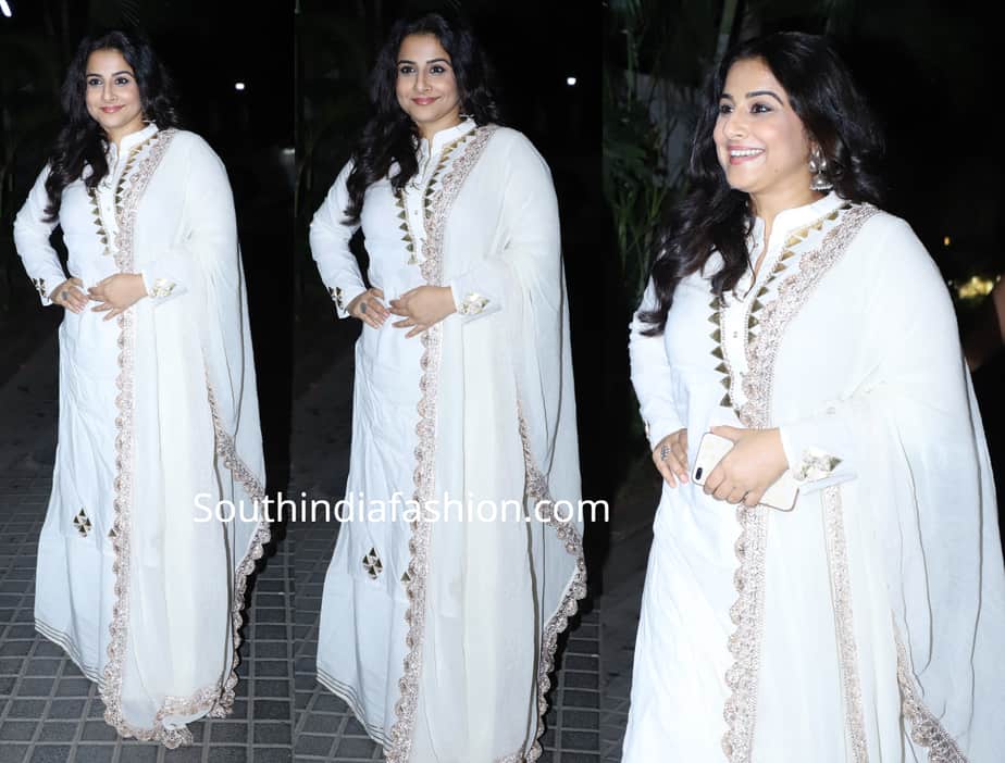 vidya balan white salwar kameez