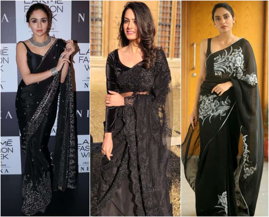 Ways to Style a Beautiful Black Saree