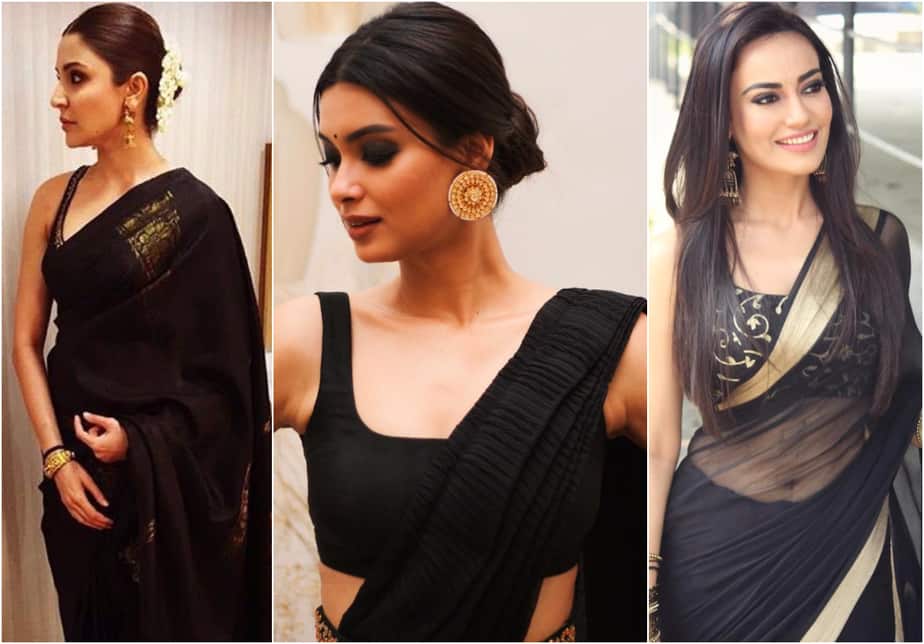 Ways to Style a Beautiful Black Saree