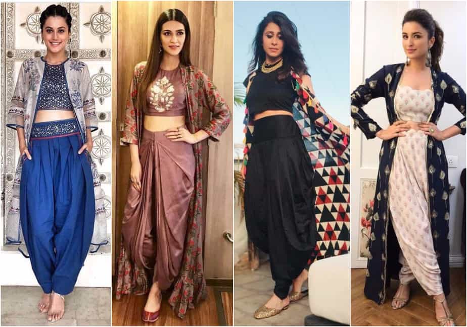 dhoti shrug dress
