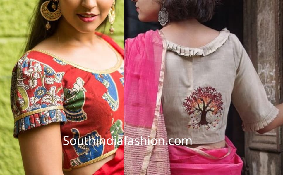 TRENDING HOT Blouse  Designs  With Frills  Pleats South 