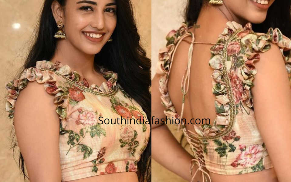 TRENDING HOT Blouse  Designs  With Frills  Pleats South 