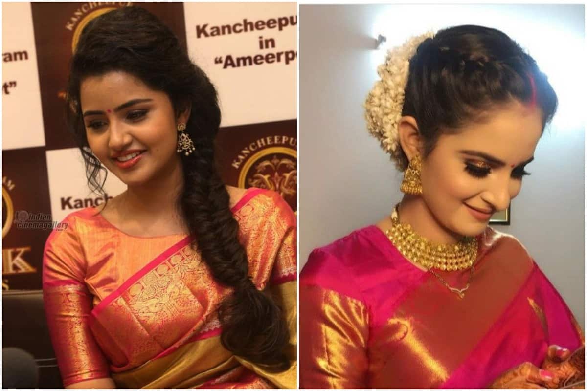 Ten Traditional Hairstyles to Complete Your Half Saree Look | Saree look,  Half saree, Traditional hairstyle