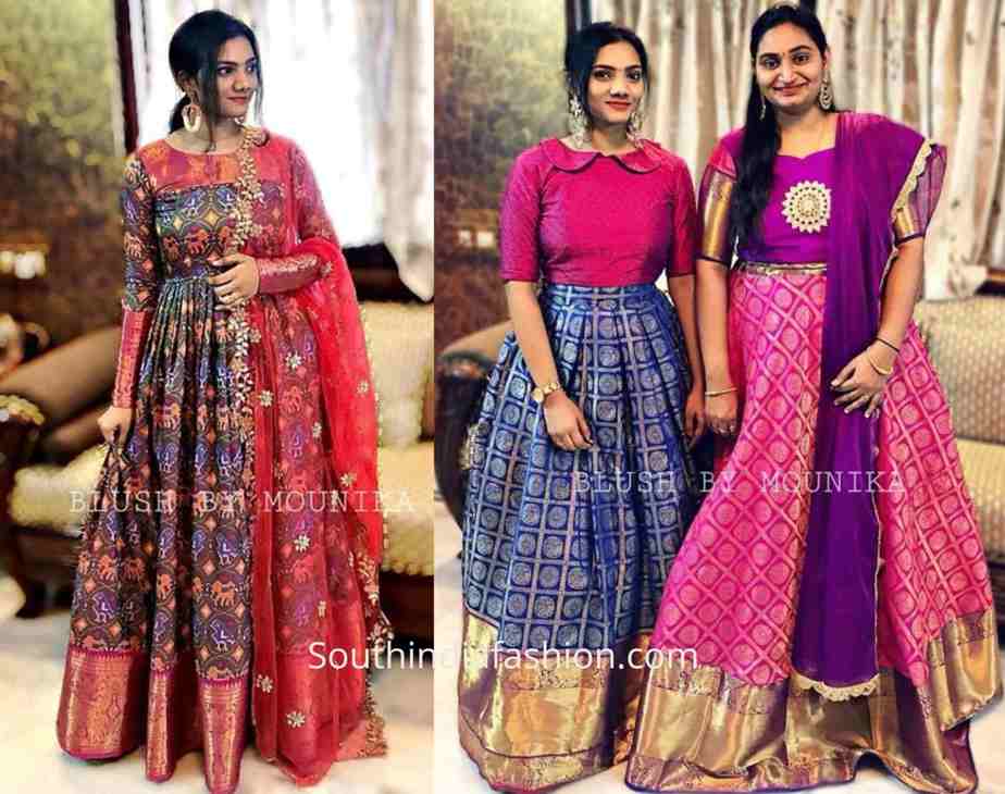 old pattu saree dresses