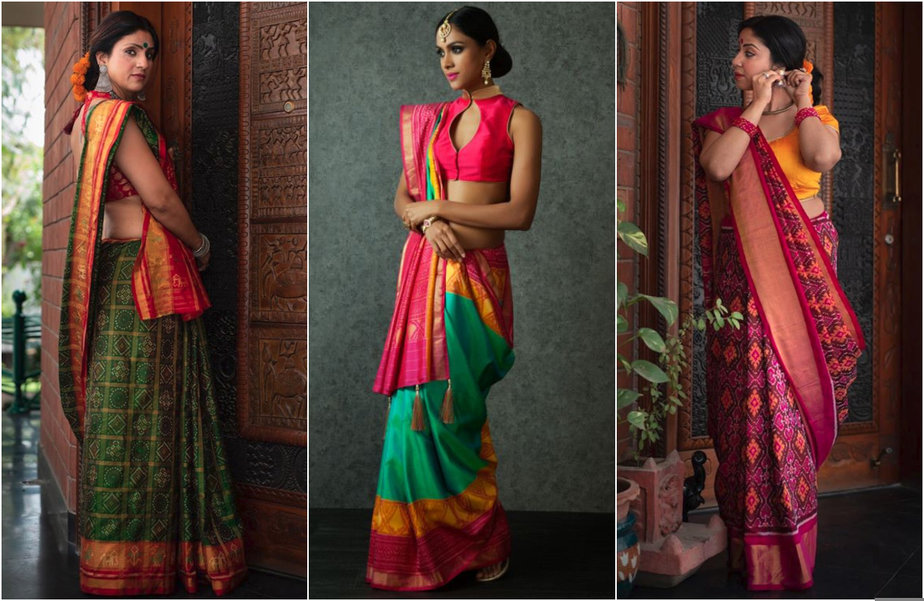 Shop for beautiful Patola Silk Sarees from these amazing brands