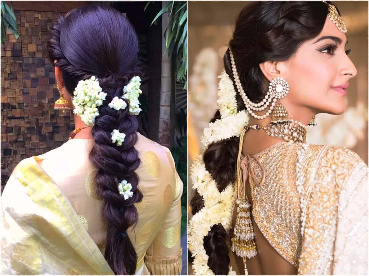 Bridal bun with gajra🌸 #gajra #hair #hairstyles #hairstylist #hairstyle  #bridalmakeup #bridal #bride #newpost #instagood #instagram… | Instagram