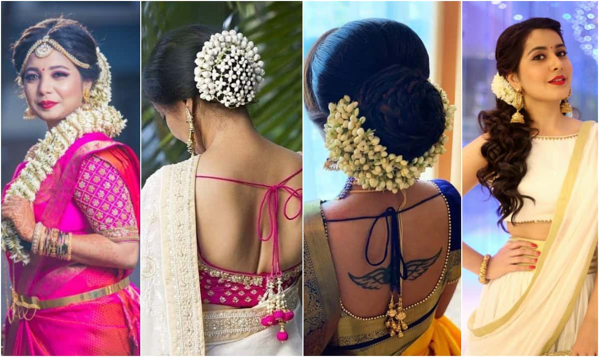 Hairstyles with Sarees for Indian Weddings