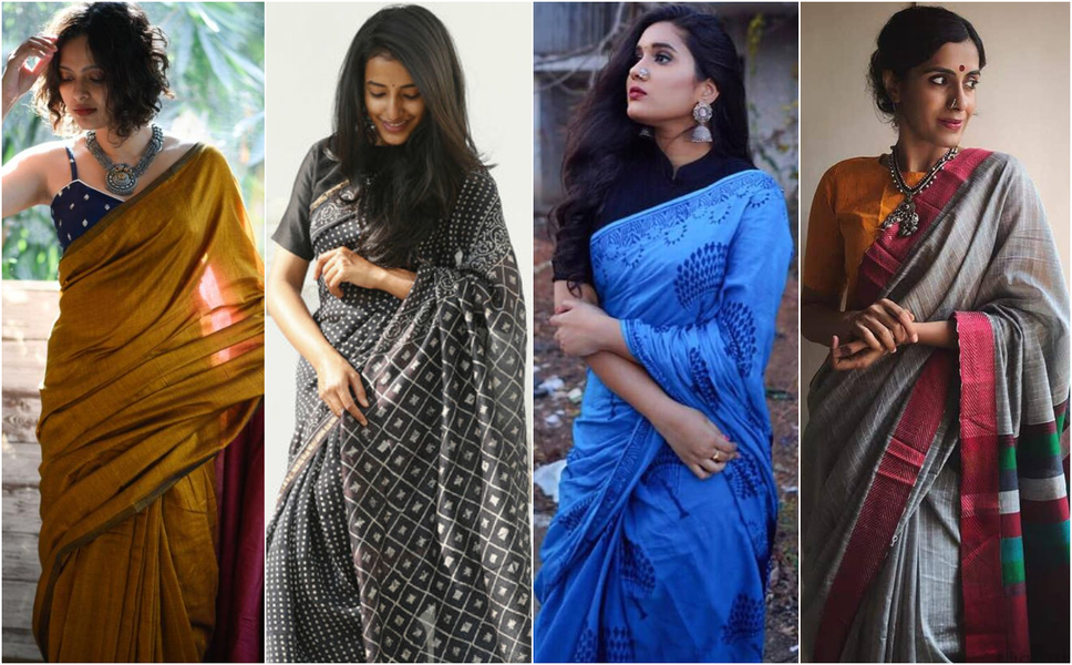 Indian Labels with Fabulous Linen and Cotton Saree Collection