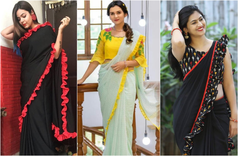 Upgrade your Plain Simple Saree with Fancy Borders for a Designer Touch