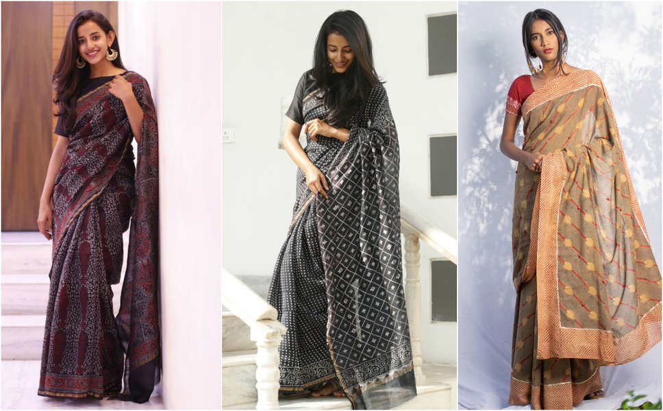 Indian Labels with Fabulous Linen and Cotton Saree Collection