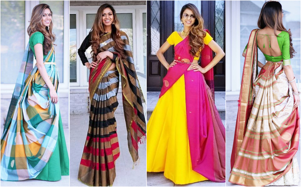 Tia Bhuva Inspired 7 Ways to Drape Saree Off-Beat Styles