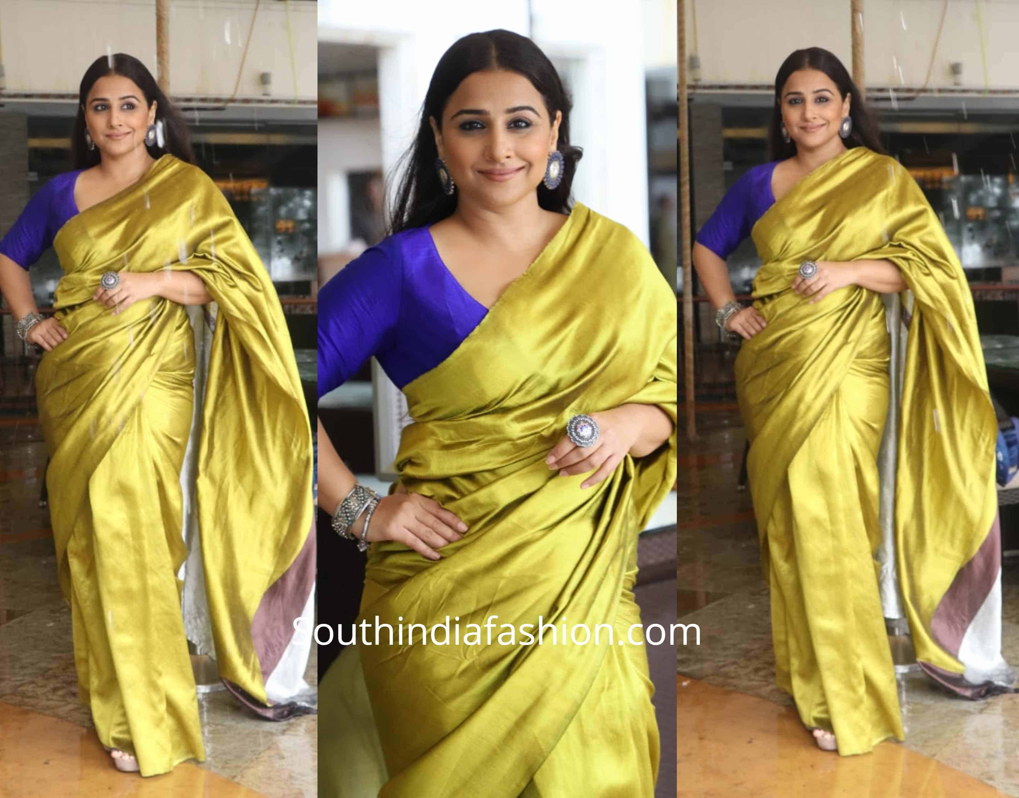 Vidya Balan in Payal Khandwala for Mission Mangal Promotions Vidya Balan