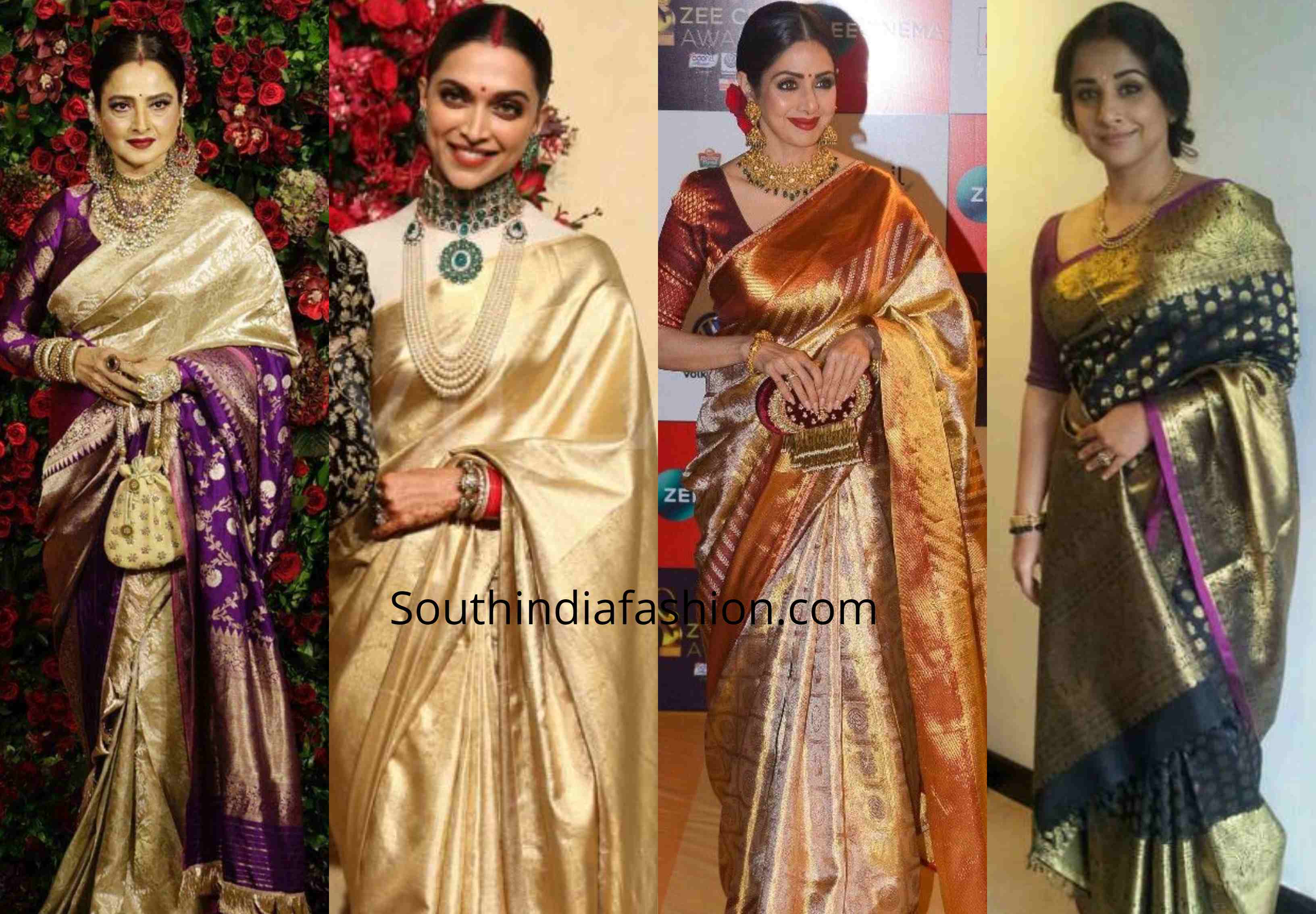 celebrities kanjivaram sarees