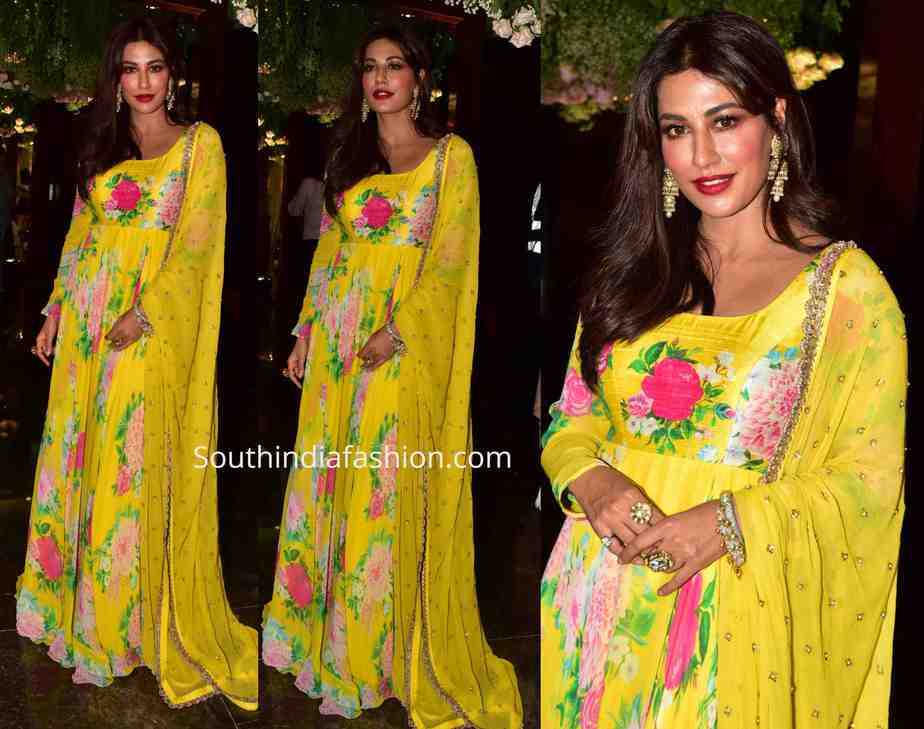 chitrangada singh in yellow anarkali by mrunalaini rao