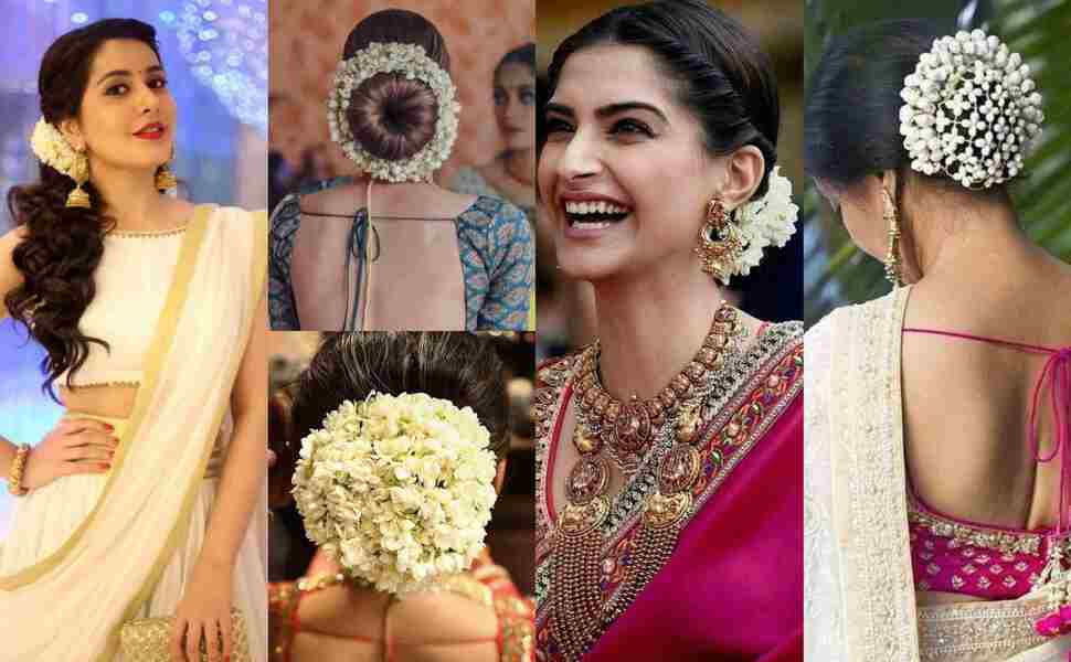 29 Beautiful and Easy Hairstyles to Pair with Your Saree