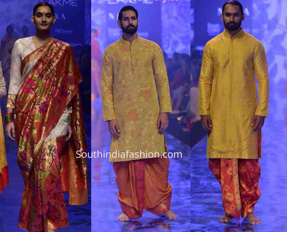 gaurang paithani collection lakme fashion week 2019