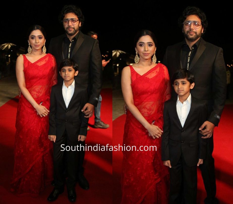 jayam ravi family at siima awards 2019