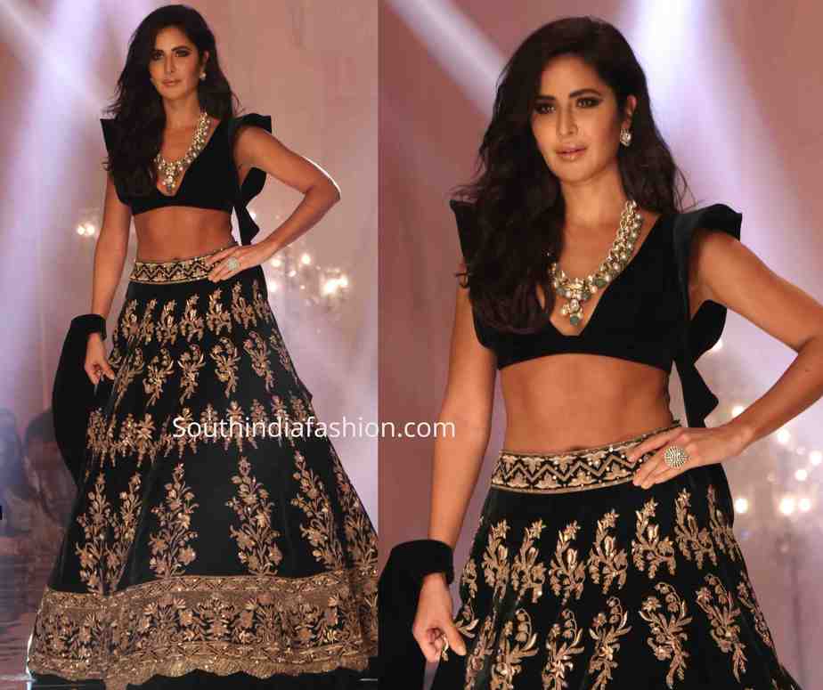 katrina kaif black lehenga manish malhotra