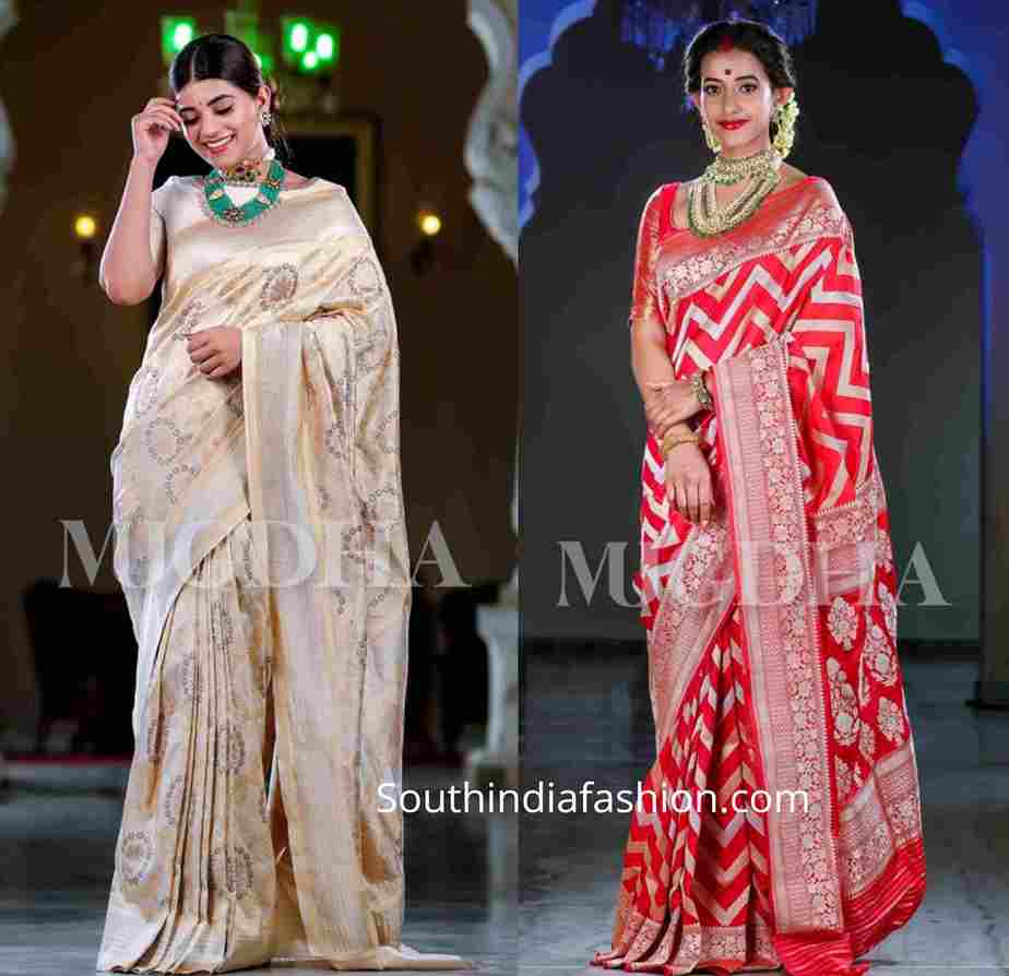 mugdha art studio bridal silk sarees