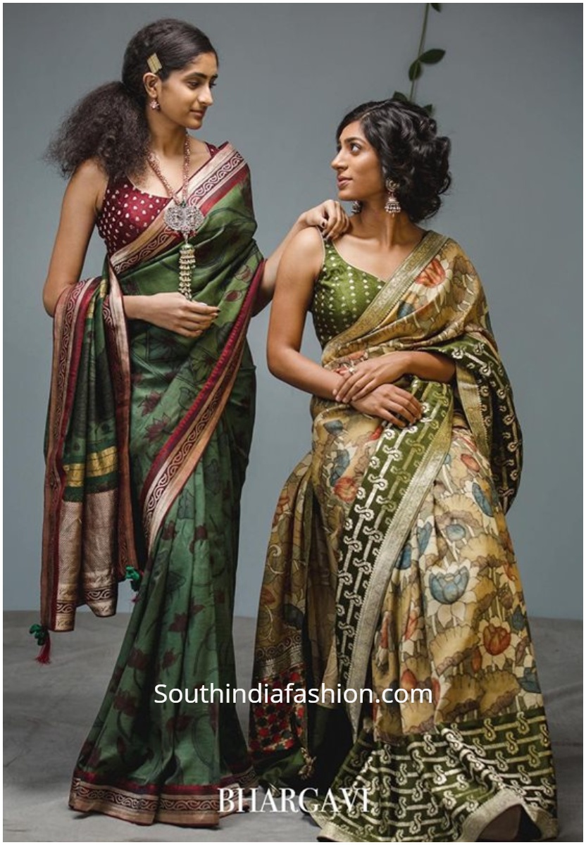 Vaani Collection kalamkari sarees by bhargavi kunam