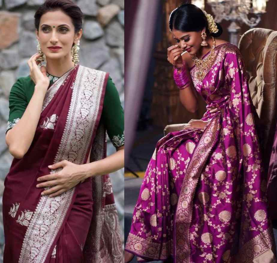 bridal banarasi saree