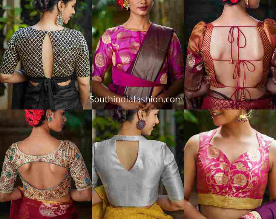 festive brocade blouse designs