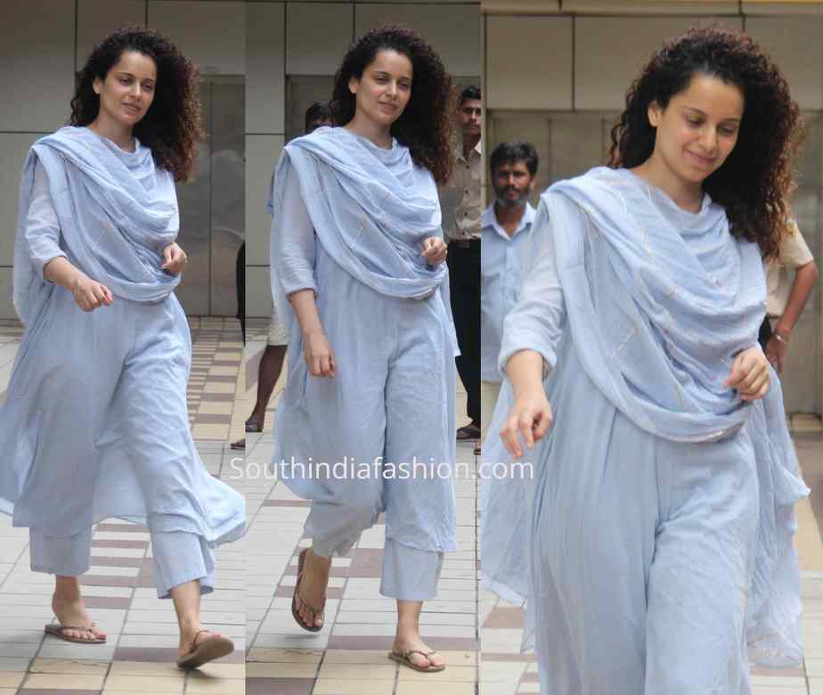 kangana ranaut casual kurta palazzo