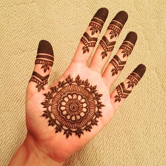 simple and easy mehndi designs for hands (6)