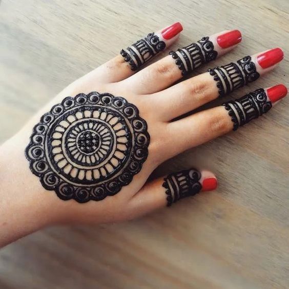 simple and easy mehndi designs for hands (6)