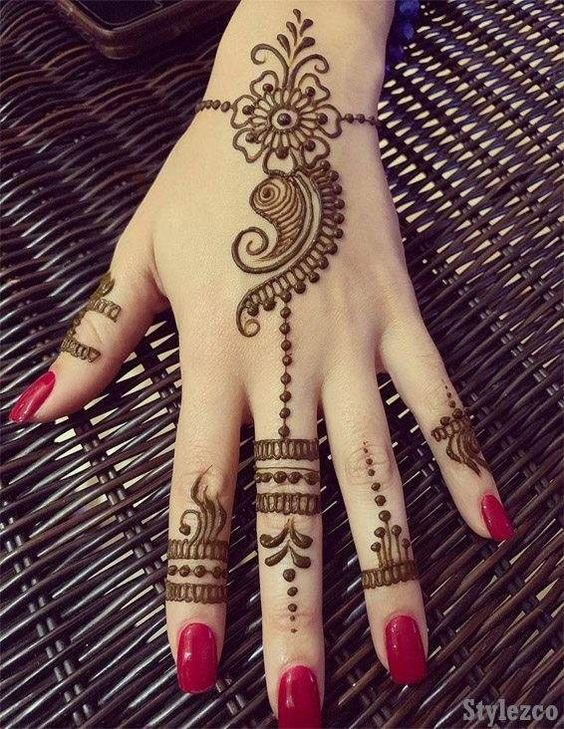 simple and easy mehndi designs for hands (3)