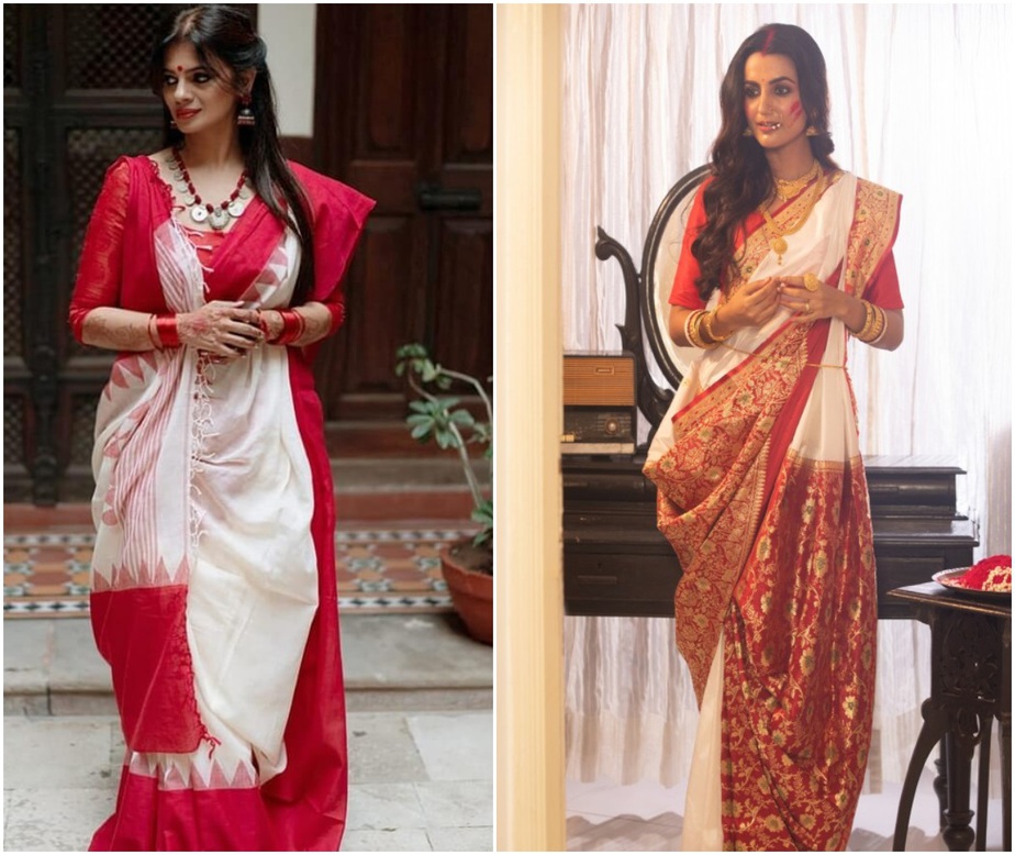 Durga puja hotsell special bengali saree