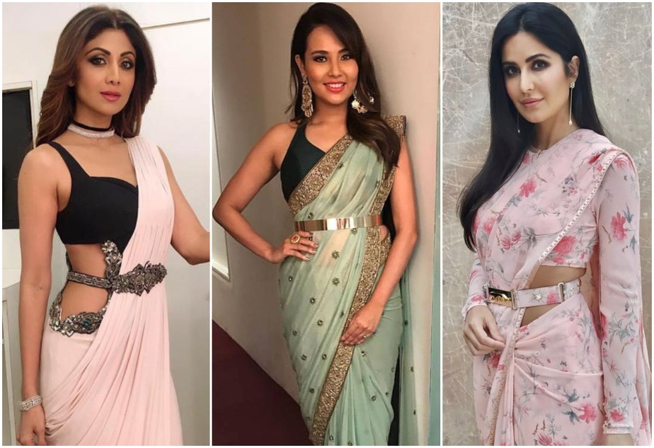 10 Latest Indo Western Style Blouse Ideas for Saree!