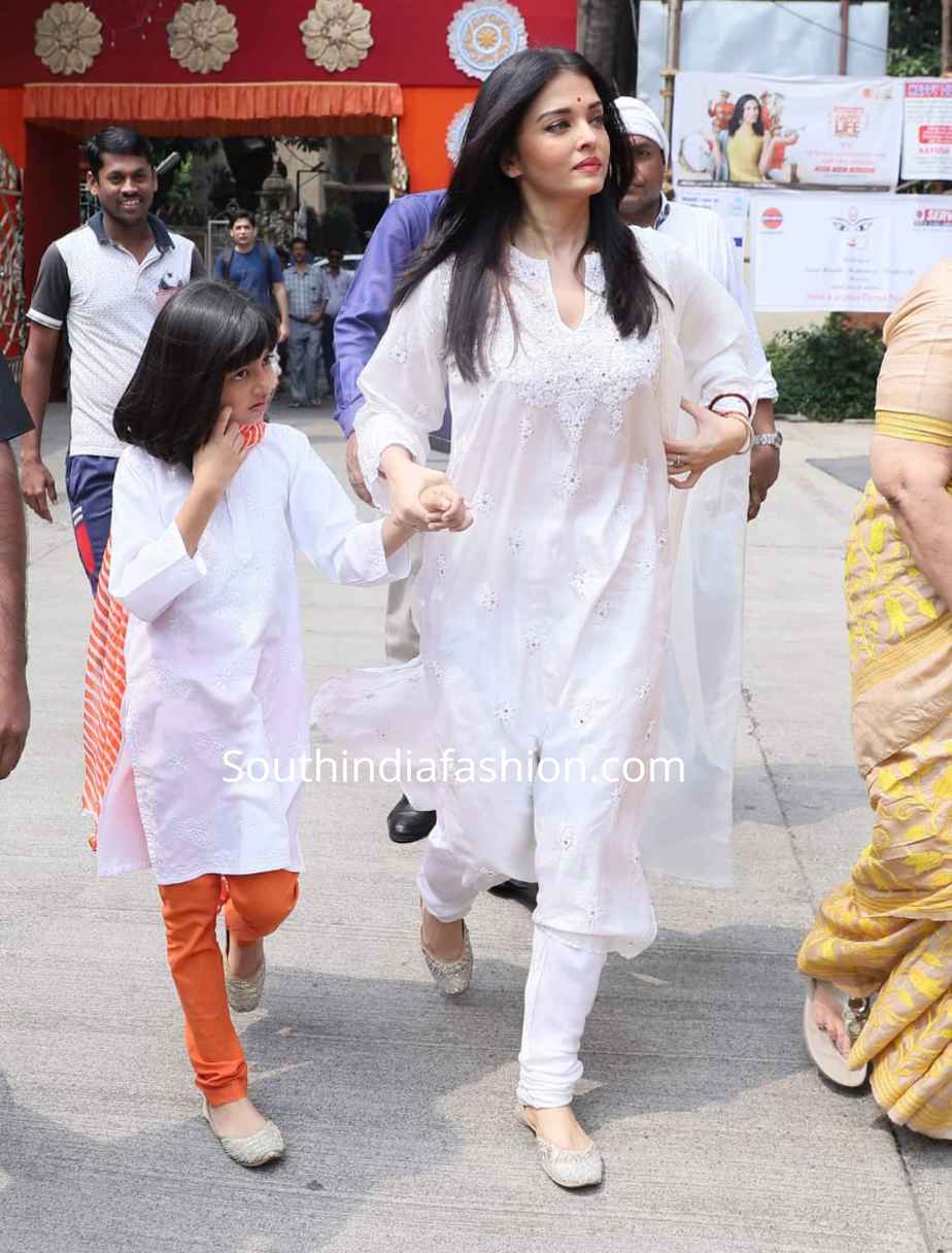 aishwarya aaradhya white salwar suits ramakrishna mission (1)